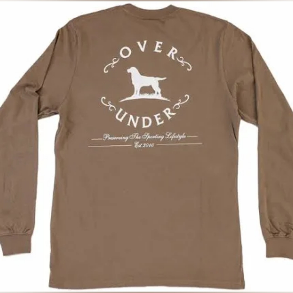 NWT Over Under Mens Long Sleeve Original Logo Tee Shirt size Small